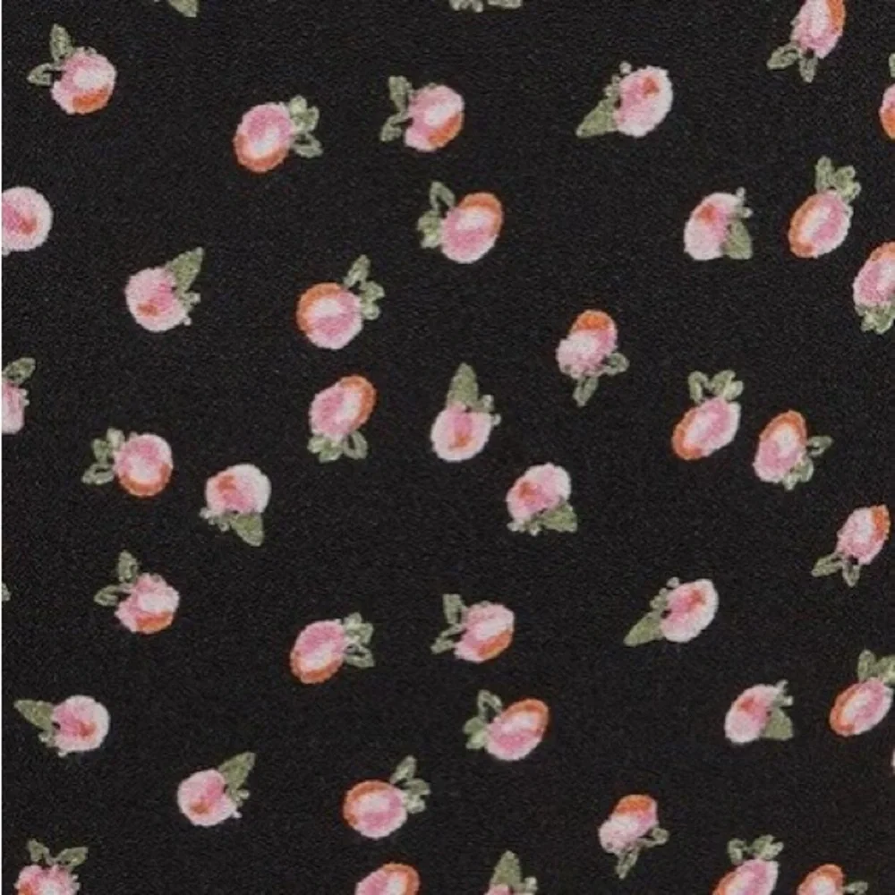 Free People Mia Black and Pink Rose Jumpsuit - Picture 4 of 6